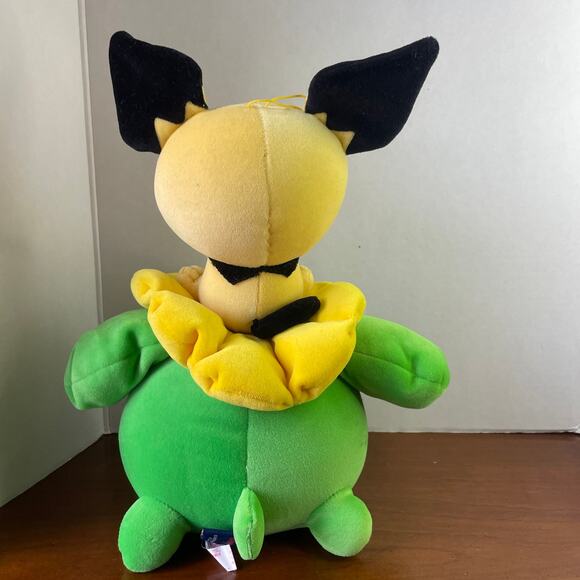 Pokemon Plush Pichu Skiploom DX Friends Big Banpresto 2001 UFO Prize Stuffed Toy - Picture 9 of 12